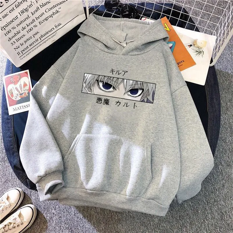 Anime Hoodie Gray