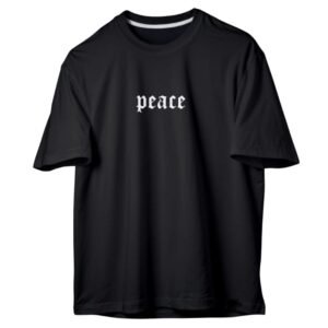 Peace Gothic Oversized Streetwear Tee
