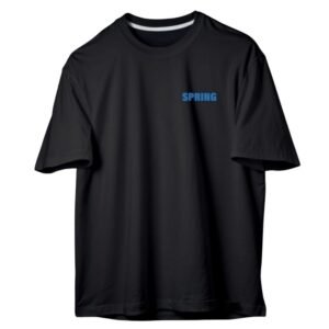 Spring Gothic Oversized Streetwear Tee