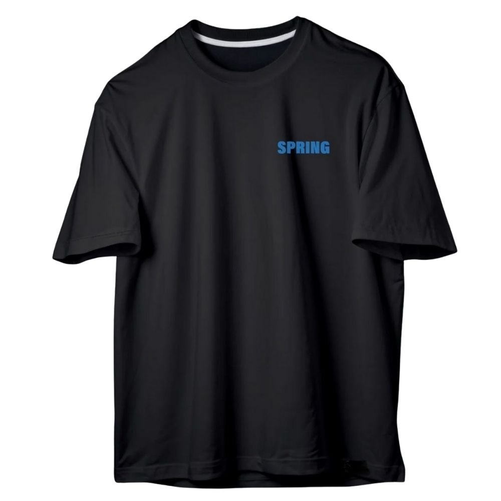 Spring Gothic Oversized Streetwear Tee