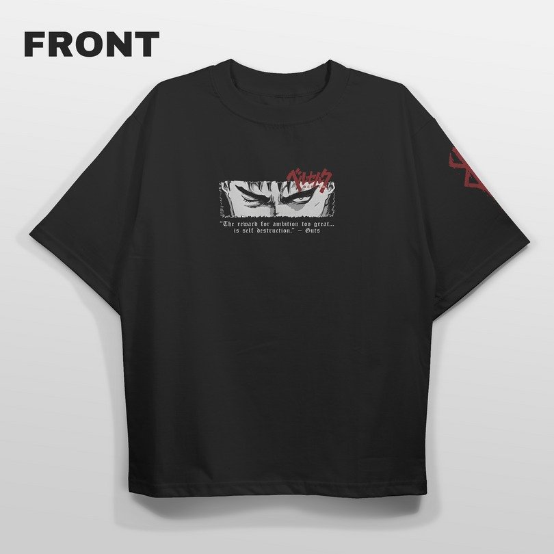 Berserk "The Black Swordsman" Oversized Tee - Image 2