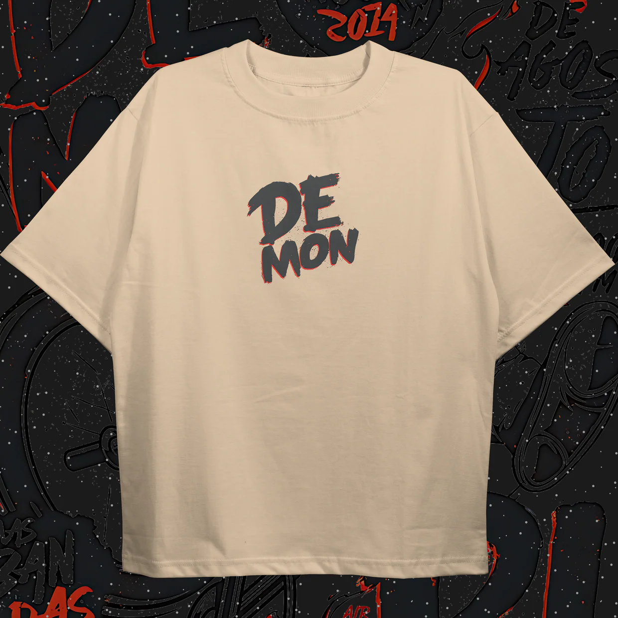 Demon "Ascension From Hell" Oversized Tee - Image 2