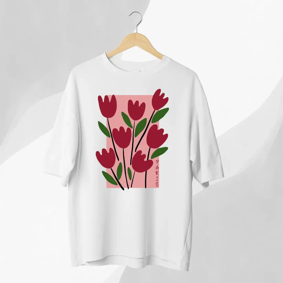 Flowers Oversized Tee - Image 3