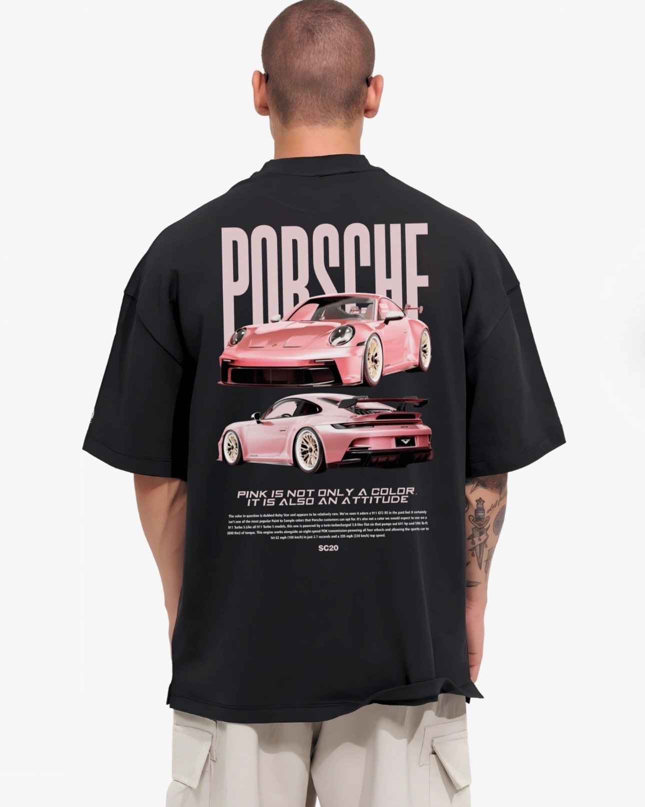 Porsche Legacy Oversized Tee - Image 4