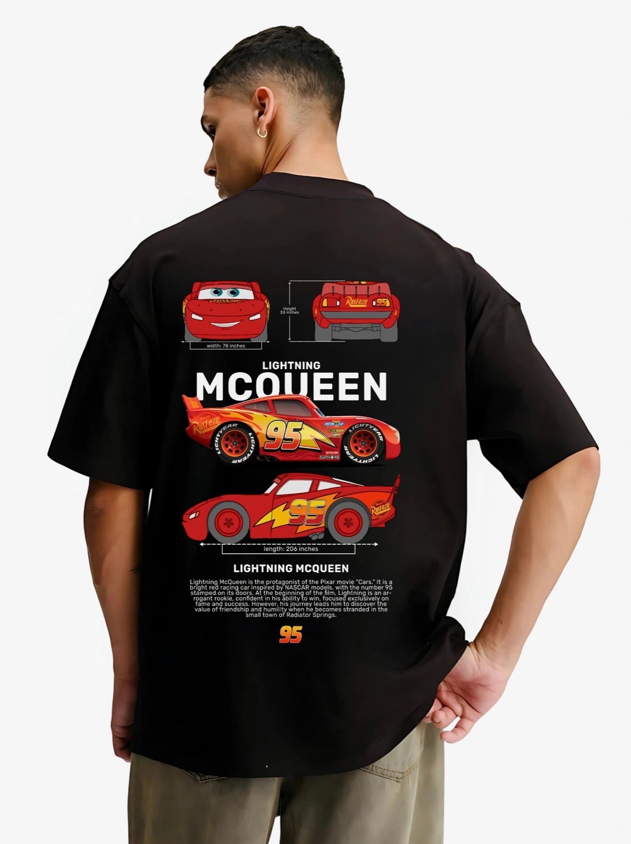 Lightning McQueen Oversized Tee - Image 3