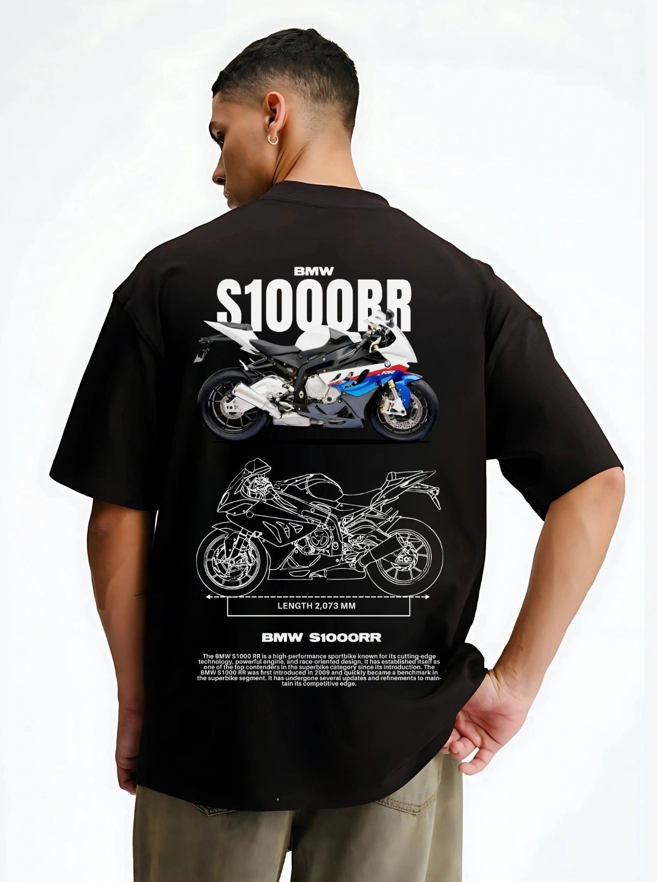 BMW S1000 RR "The Superbike" Oversized Tee - Image 2