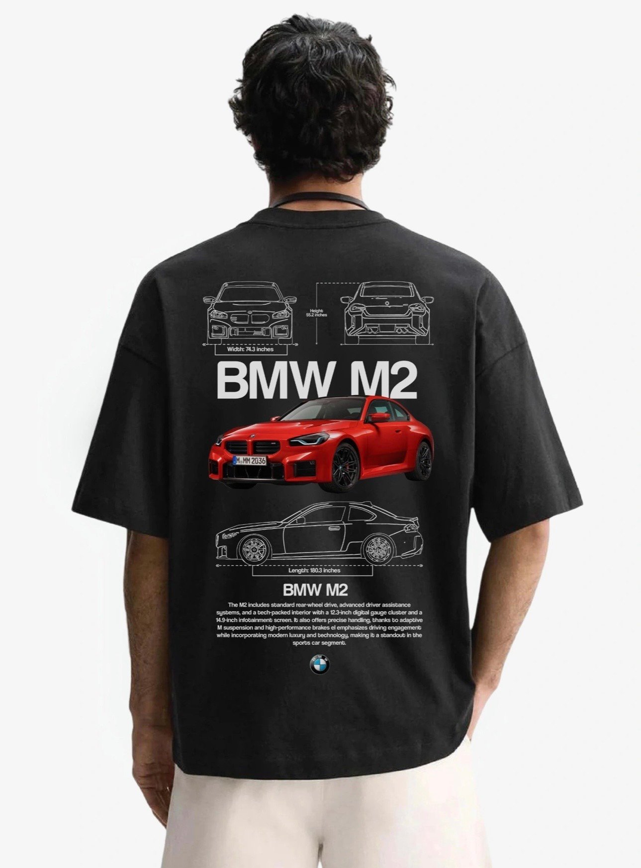 BMW M2 "Track Spec" Oversized Tee - Image 2