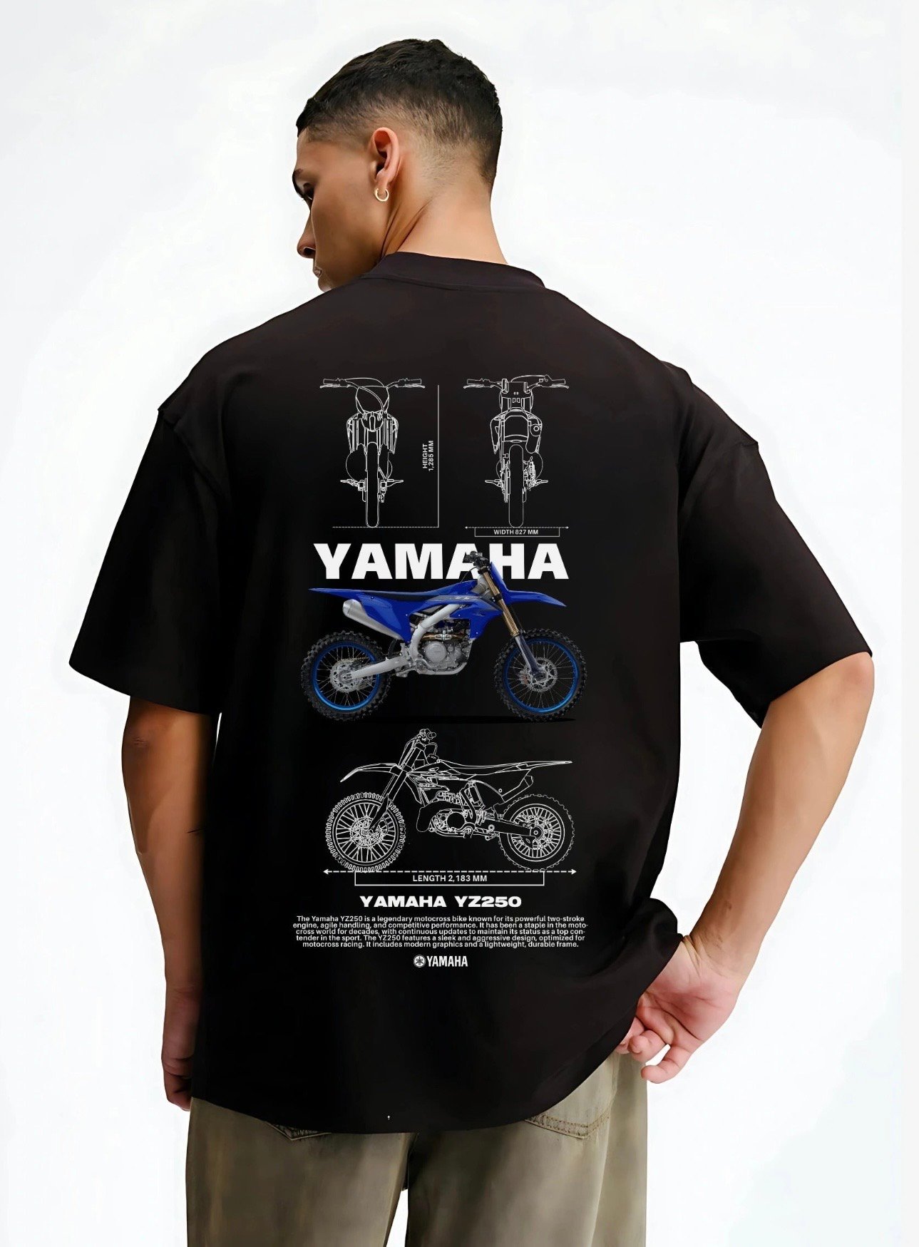 Yamaha YZ250 Oversized Tee - Image 6
