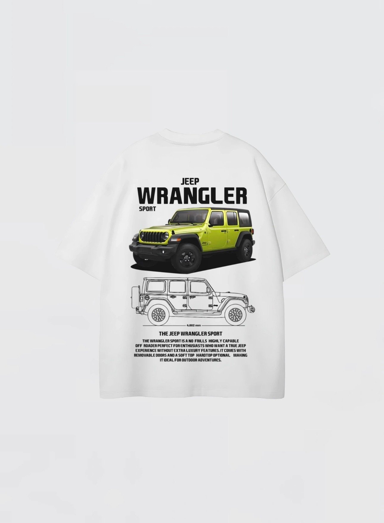 Jeep Wrangler Sport Oversized Tee - Image 9