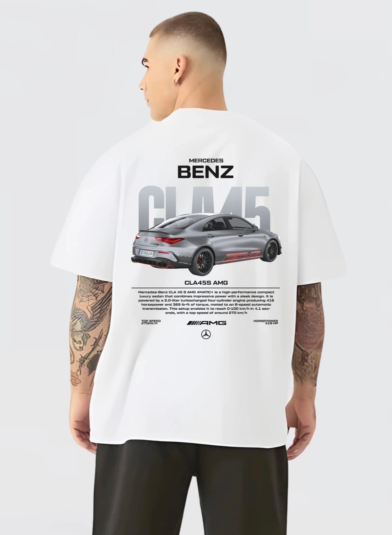 Mercedes-AMG CLA 45 S Oversized Tee - Image 2
